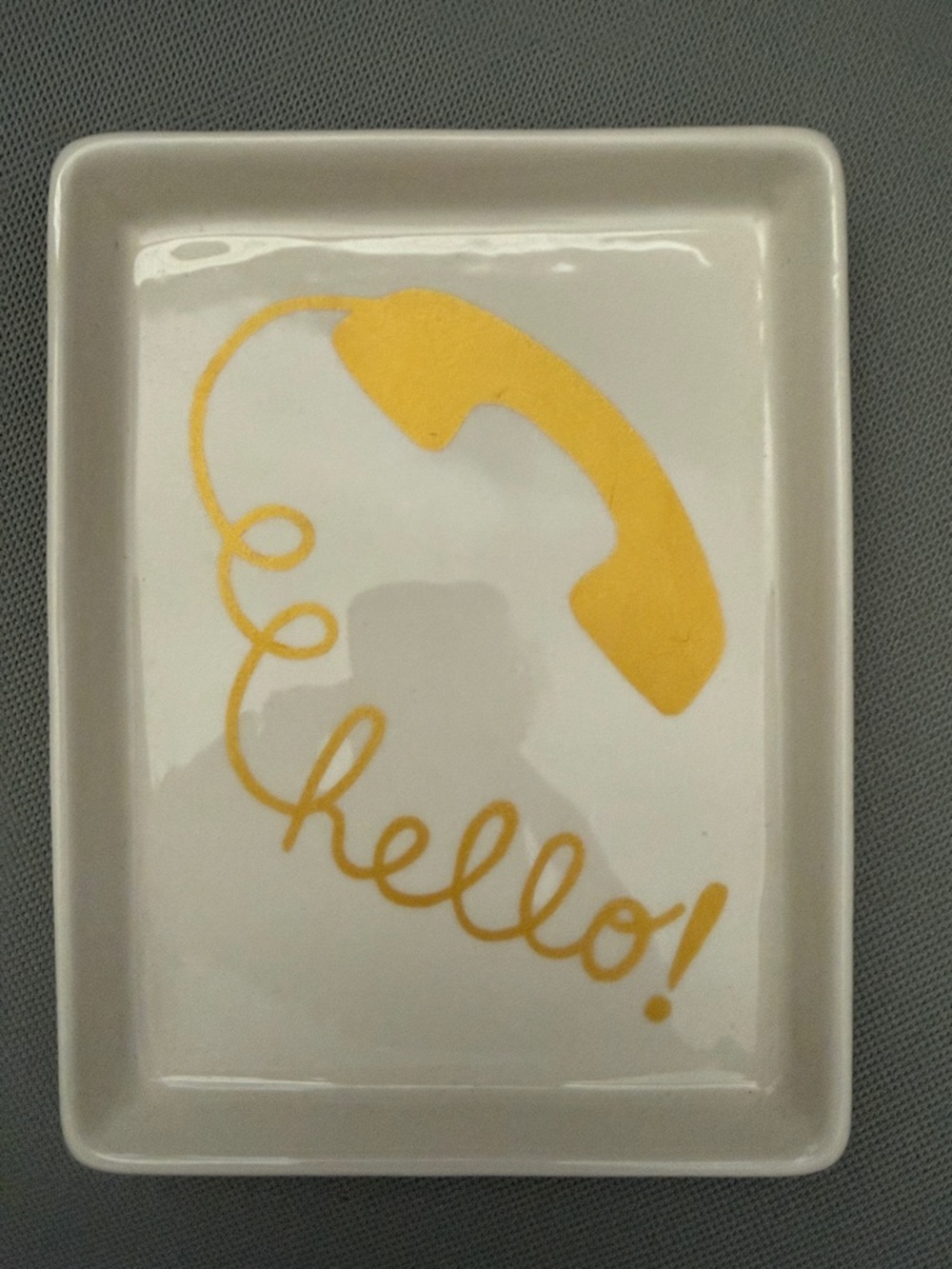 Rae Dunn White Ceramic Trinket Tray